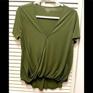 A.N.A hunter green tee shirt top